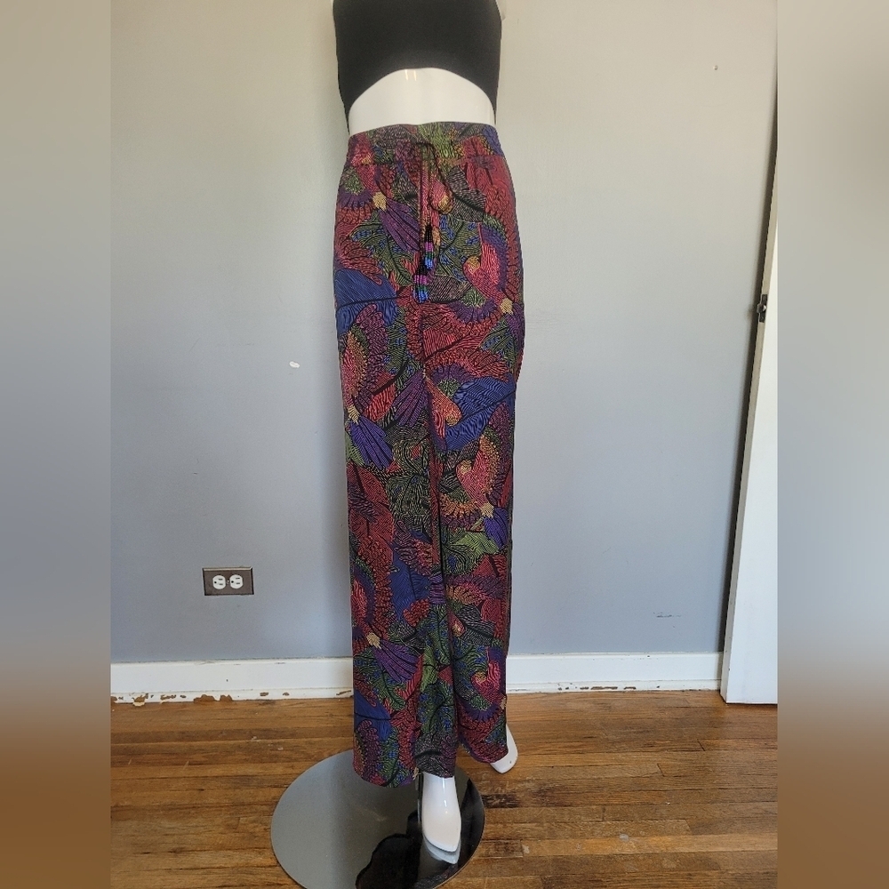 Rachel Zoe Parrot Print Wide Leg Pants, BNWT, Size 1X
